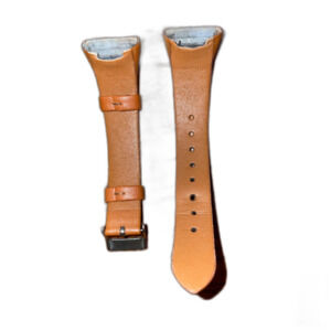 tan leather wrist band for Fitbit Charge 3 4 L